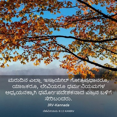 Picture 03 - ನೆಹೆಮೀಯನು 8:13 KANIRV - ಮರುದಿನ ಎಲ್ಲಾ - Bible Verse Picture