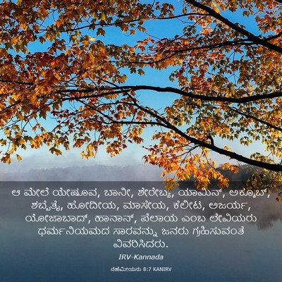 Picture 03 - ನೆಹೆಮೀಯನು 8:7 KANIRV - ಆ ಮೇಲೆ ಯೇಷೂವ, ಬಾನೀ, - Bible Verse Picture