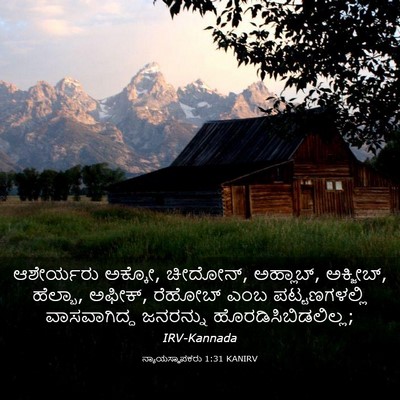 Picture 03 - ನ್ಯಾಯಸ್ಥಾಪಕರು 1:31 KANIRV - ಆಶೇರ್ಯರು ಅಕ್ಕೋ, - Bible Verse Picture