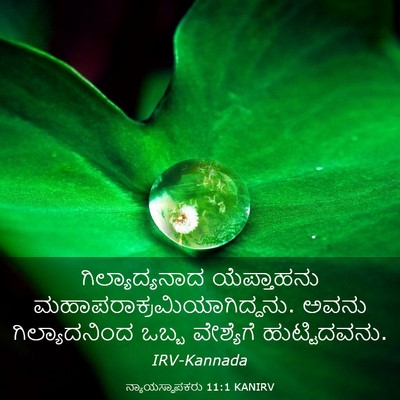 Picture 03 - ನ್ಯಾಯಸ್ಥಾಪಕರು 11:1 KANIRV - ಗಿಲ್ಯಾದ್ಯನಾದ - Bible Verse Picture