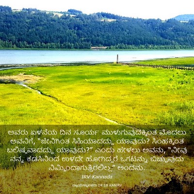 Picture 03 - ನ್ಯಾಯಸ್ಥಾಪಕರು 14:18 KANIRV - ಅವರು ಏಳನೆಯ ದಿನ - Bible Verse Picture