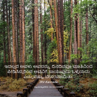 Picture 03 - ನ್ಯಾಯಸ್ಥಾಪಕರು 16:16 KANIRV - ಇದಲ್ಲದೆ ಅವಳು - Bible Verse Picture