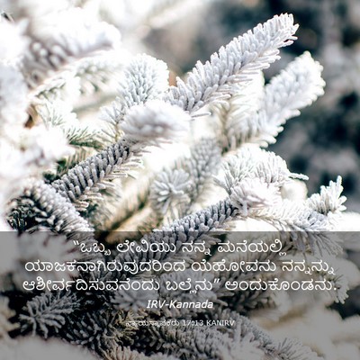 Picture 03 - ನ್ಯಾಯಸ್ಥಾಪಕರು 17:13 KANIRV - “ಒಬ್ಬ ಲೇವಿಯು ನನ್ನ - Bible Verse Picture