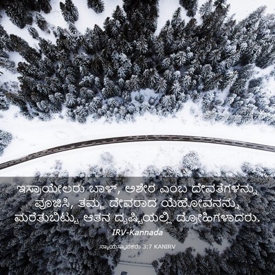 Picture 03 - ನ್ಯಾಯಸ್ಥಾಪಕರು 3:7 KANIRV - ಇಸ್ರಾಯೇಲರು ಬಾಳ್, - Bible Verse Picture