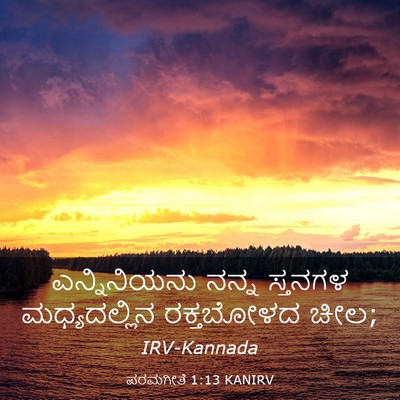 Picture 03 - ಪರಮಗೀತೆ 1:13 KANIRV - ಎನ್ನಿನಿಯನು ನನ್ನ - Bible Verse Picture