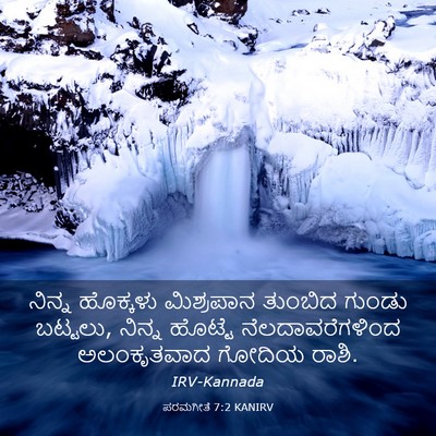 Picture 03 - ಪರಮಗೀತೆ 7:2 KANIRV - ನಿನ್ನ ಹೊಕ್ಕಳು - Bible Verse Picture