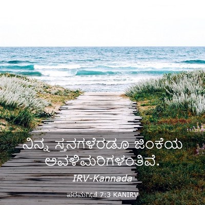 Picture 03 - ಪರಮಗೀತೆ 7:3 KANIRV - ನಿನ್ನ ಸ್ತನಗಳೆರಡೂ - Bible Verse Picture