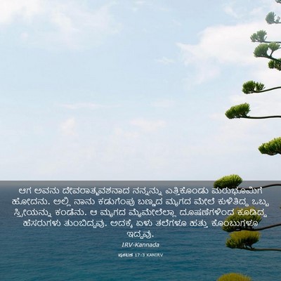 Picture 03 - ಪ್ರಕಟಣೆ 17:3 KANIRV - ಆಗ ಅವನು - Bible Verse Picture