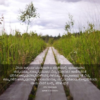 Picture 03 - ಪ್ರಕಟಣೆ 3:18 KANIRV - ನೀನು - Bible Verse Picture