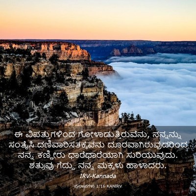 Picture 03 - ಪ್ರಲಾಪಗಳು 1:16 KANIRV - ಈ ವಿಪತ್ತುಗಳಿಂದ - Bible Verse Picture