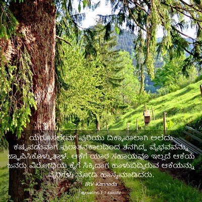 Picture 03 - ಪ್ರಲಾಪಗಳು 1:7 KANIRV - ಯೆರೂಸಲೇಮ್ ಪುರಿಯು - Bible Verse Picture