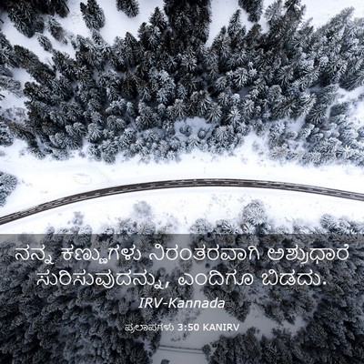Picture 03 - ಪ್ರಲಾಪಗಳು 3:50 KANIRV - ನನ್ನ ಕಣ್ಣುಗಳು - Bible Verse Picture