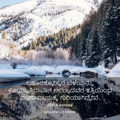Picture 03 - ಪ್ರಲಾಪಗಳು 5:9 KANIRV - ಆಹಾರಕ್ಕೋಸ್ಕರ - Bible Verse Picture