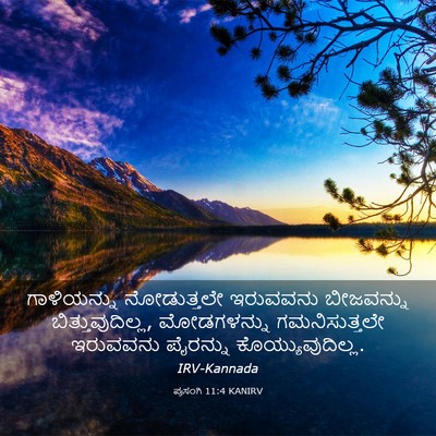Picture 03 - ಪ್ರಸಂಗಿ 11:4 KANIRV - ಗಾಳಿಯನ್ನು - Bible Verse Picture