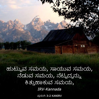 Picture 03 - ಪ್ರಸಂಗಿ 3:2 KANIRV - ಹುಟ್ಟುವ ಸಮಯ, ಸಾಯುವ - Bible Verse Picture