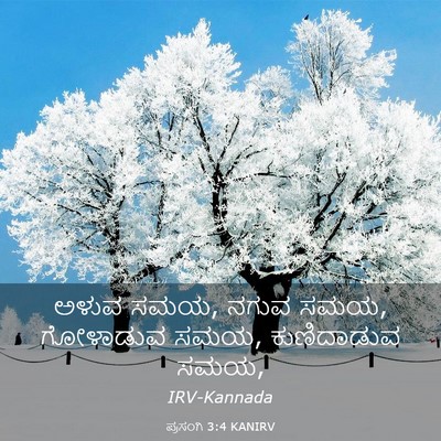Picture 03 - ಪ್ರಸಂಗಿ 3:4 KANIRV - ಅಳುವ ಸಮಯ, ನಗುವ ಸಮಯ, - Bible Verse Picture