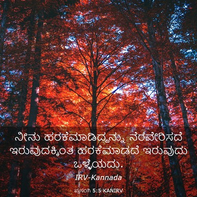 Picture 03 - ಪ್ರಸಂಗಿ 5:5 KANIRV - ನೀನು - Bible Verse Picture