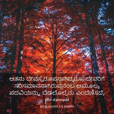 Picture 03 - ಫಿಲಿಪ್ಪಿಯವರಿಗೆ 2:6 KANIRV - ಆತನು - Bible Verse Picture