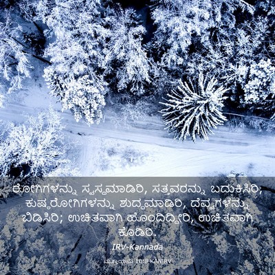 Picture 03 - ಮತ್ತಾಯನು 10:8 KANIRV - ರೋಗಿಗಳನ್ನು - Bible Verse Picture