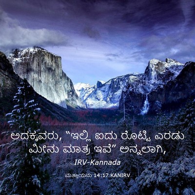 Picture 03 - ಮತ್ತಾಯನು 14:17 KANIRV - ಅದಕ್ಕವರು, “ಇಲ್ಲಿ - Bible Verse Picture