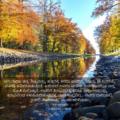 Picture 03 - ಮತ್ತಾಯನು 15:32 KANIRV - ಆಗ ಯೇಸು ತನ್ನ - Bible Verse Picture