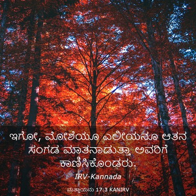 Picture 03 - ಮತ್ತಾಯನು 17:3 KANIRV - ಇಗೋ, ಮೋಶೆಯೂ ಎಲೀಯನೂ - Bible Verse Picture