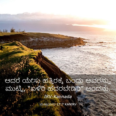 Picture 03 - ಮತ್ತಾಯನು 17:7 KANIRV - ಆದರೆ ಯೇಸು - Bible Verse Picture