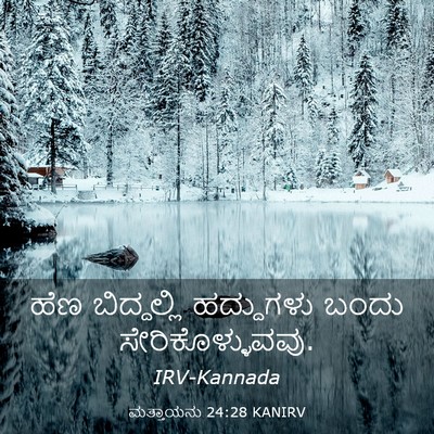 Picture 03 - ಮತ್ತಾಯನು 24:28 KANIRV - ಹೆಣ ಬಿದ್ದಲ್ಲಿ - Bible Verse Picture
