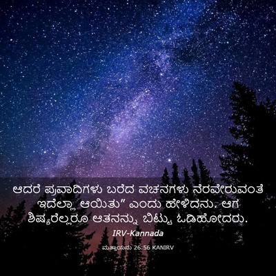 Picture 03 - ಮತ್ತಾಯನು 26:56 KANIRV - ಆದರೆ ಪ್ರವಾದಿಗಳು - Bible Verse Picture