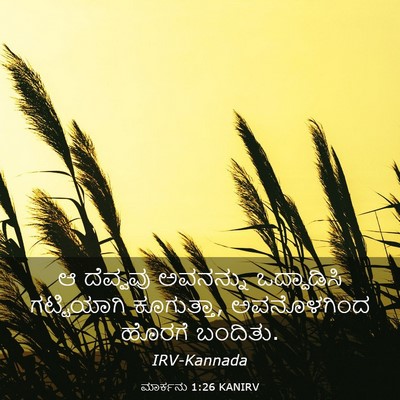 Picture 03 - ಮಾರ್ಕನು 1:26 KANIRV - ಆ ದೆವ್ವವು ಅವನನ್ನು - Bible Verse Picture