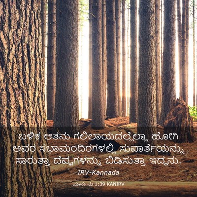 Picture 03 - ಮಾರ್ಕನು 1:39 KANIRV - ಬಳಿಕ ಆತನು - Bible Verse Picture