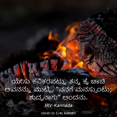 Picture 03 - ಮಾರ್ಕನು 1:41 KANIRV - ಯೇಸು ಕನಿಕರಪಟ್ಟು - Bible Verse Picture