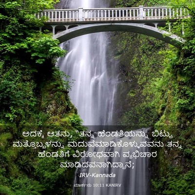 Picture 03 - ಮಾರ್ಕನು 10:11 KANIRV - ಅದಕ್ಕೆ ಆತನು, “ತನ್ನ - Bible Verse Picture