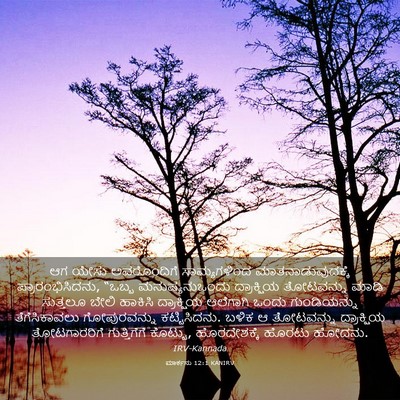 Picture 03 - ಮಾರ್ಕನು 12:1 KANIRV - ಆಗ ಯೇಸು ಅವರೊಂದಿಗೆ - Bible Verse Picture