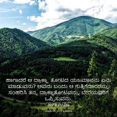 Picture 03 - ಮಾರ್ಕನು 12:9 KANIRV - ಹಾಗಾದರೆ ಆ - Bible Verse Picture