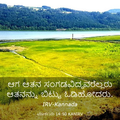 Picture 03 - ಮಾರ್ಕನು 14:50 KANIRV - ಆಗ ಆತನ - Bible Verse Picture