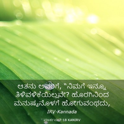 Picture 03 - ಮಾರ್ಕನು 7:18 KANIRV - ಆತನು ಅವರಿಗೆ, - Bible Verse Picture