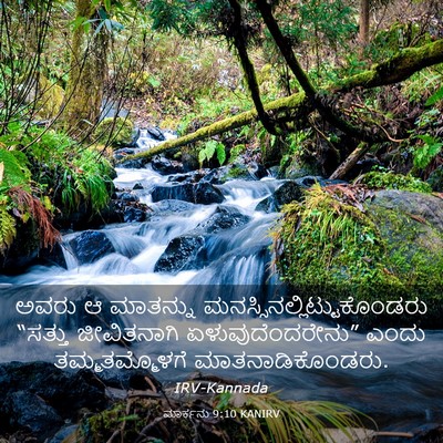 Picture 03 - ಮಾರ್ಕನು 9:10 KANIRV - ಅವರು ಆ ಮಾತನ್ನು - Bible Verse Picture