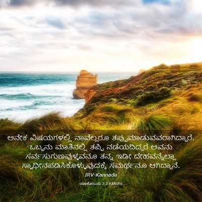 Picture 03 - ಯಾಕೋಬನು 3:2 KANIRV - ಅನೇಕ ವಿಷಯಗಳಲ್ಲಿ - Bible Verse Picture