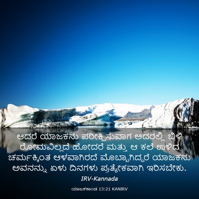 Picture 03 - ಯಾಜಕಕಾಂಡ 13:21 KANIRV - ಆದರೆ ಯಾಜಕನು - Bible Verse Picture