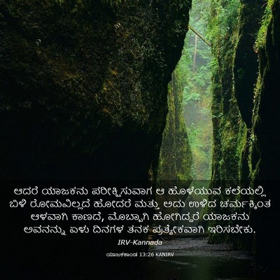 Picture 03 - ಯಾಜಕಕಾಂಡ 13:26 KANIRV - ಆದರೆ ಯಾಜಕನು - Bible Verse Picture