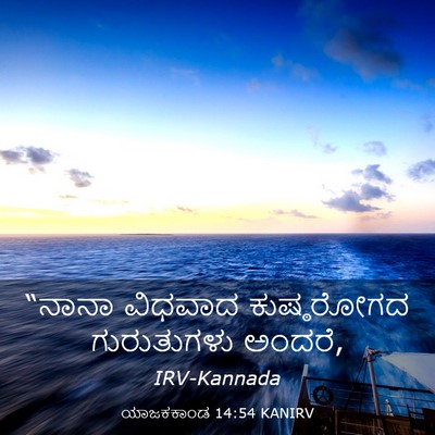 Picture 03 - ಯಾಜಕಕಾಂಡ 14:54 KANIRV - “ನಾನಾ ವಿಧವಾದ - Bible Verse Picture