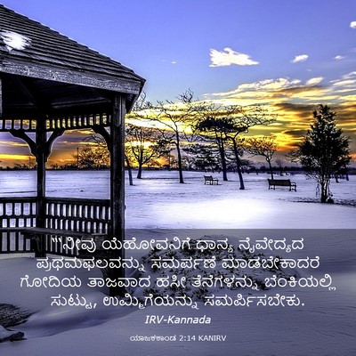 Picture 03 - ಯಾಜಕಕಾಂಡ 2:14 KANIRV - “‘ನೀವು ಯೆಹೋವನಿಗೆ - Bible Verse Picture