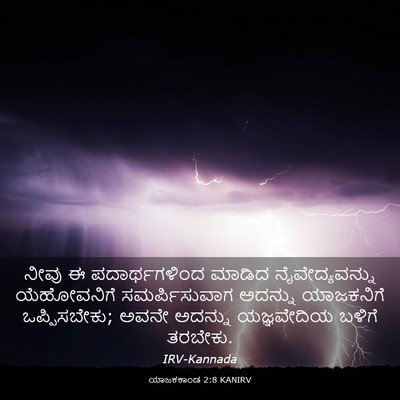 Picture 03 - ಯಾಜಕಕಾಂಡ 2:8 KANIRV - ನೀವು ಈ - Bible Verse Picture