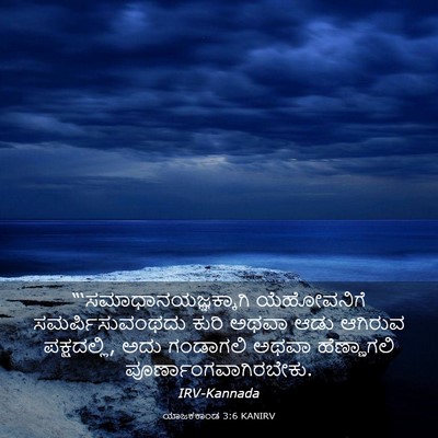 Picture 03 - ಯಾಜಕಕಾಂಡ 3:6 KANIRV -  - Bible Verse Picture
