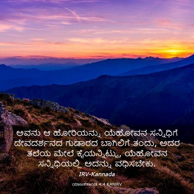 Picture 03 - ಯಾಜಕಕಾಂಡ 4:4 KANIRV - ಅವನು ಆ ಹೋರಿಯನ್ನು - Bible Verse Picture