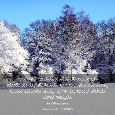 Picture 03 - ಯಾಜಕಕಾಂಡ 8:14 KANIRV - ಅನಂತರ ಅವನು - Bible Verse Picture