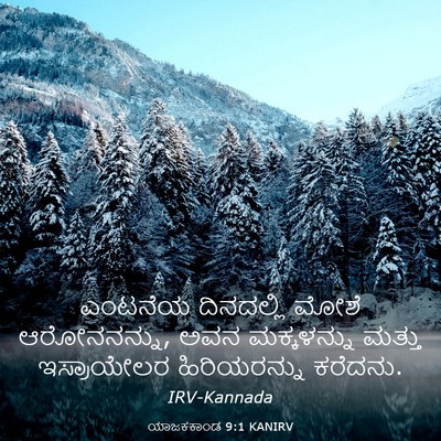 Picture 03 - ಯಾಜಕಕಾಂಡ 9:1 KANIRV - ಎಂಟನೆಯ ದಿನದಲ್ಲಿ - Bible Verse Picture