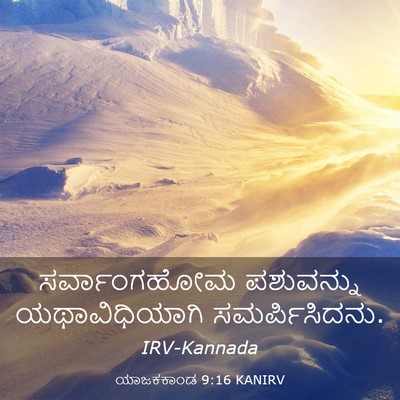 Picture 03 - ಯಾಜಕಕಾಂಡ 9:16 KANIRV - ಸರ್ವಾಂಗಹೋಮ - Bible Verse Picture
