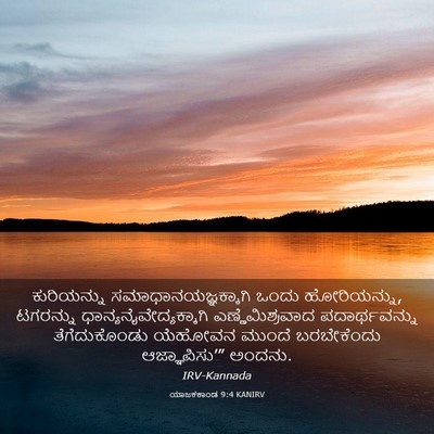 Picture 03 - ಯಾಜಕಕಾಂಡ 9:4 KANIRV - ಕುರಿಯನ್ನು - Bible Verse Picture
